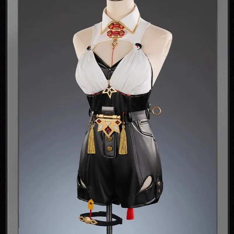 qq28LQZenless Zone Zero Yixuan Costume Cosplay Uniforme Copricapi Anelli Yunkui Summit Halloween Party Outfit Donne Ragazze Carnevale