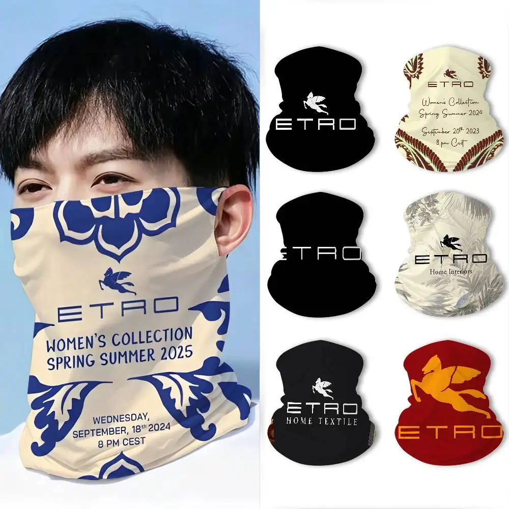 Classic Design E-Etro High Elastic Breathable Face Mask Neck Gaiter Tube Scarf for Motorcycle Ski Outdoor Use