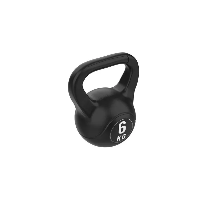 Wholesale Home Gym Black 2 4 6 8 10 12 Kg Fixed Kettle-bell Lady\'s Small Dumbbells Cement Plastic Kettlebell