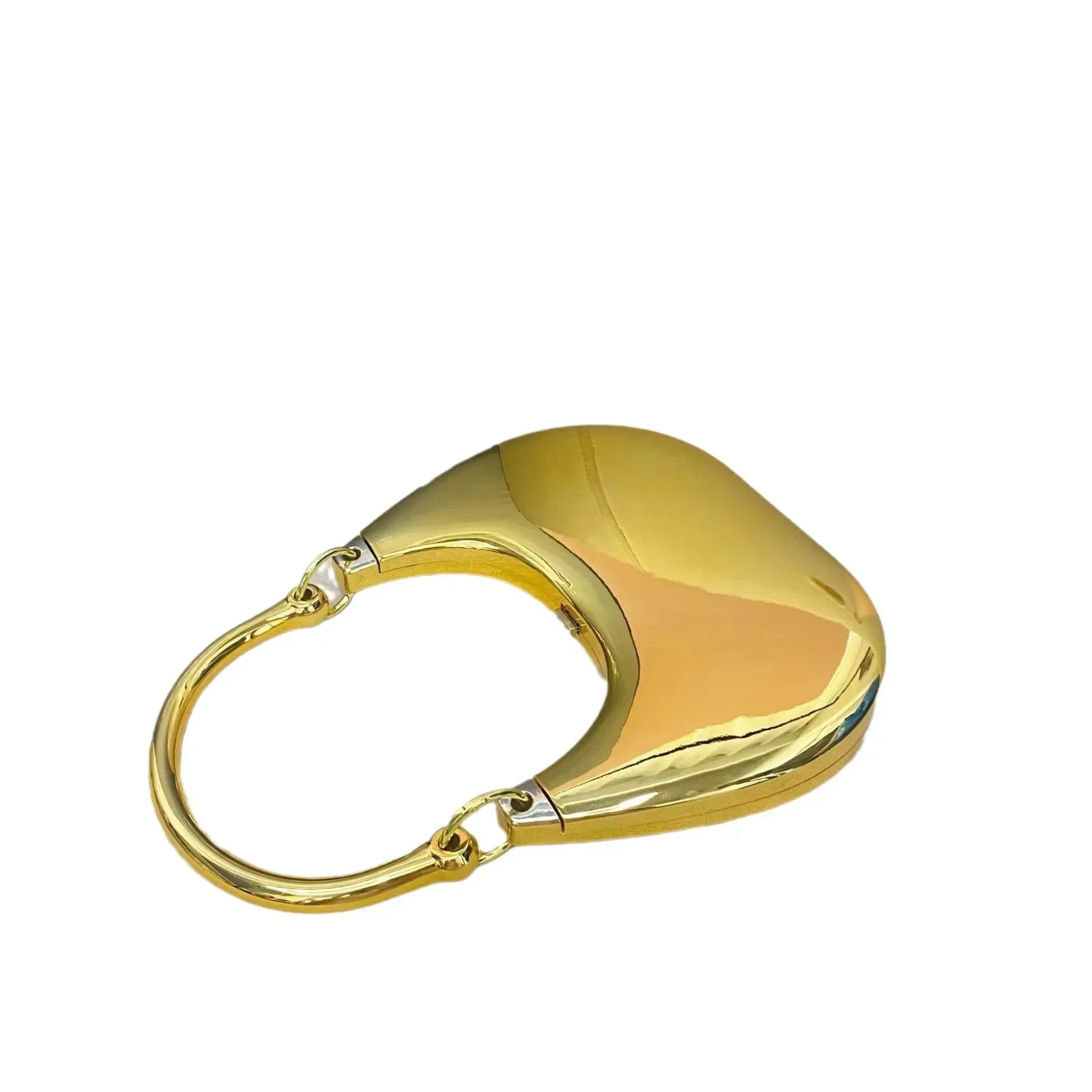 

Luxe Acrylic Metallic Tote Bag 2025 Women Glossy Evening Shoulder Handbag Daily Phone Holder