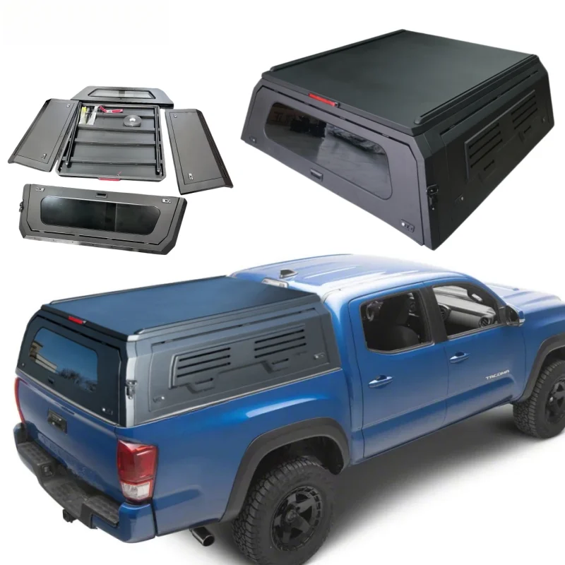 High Quality 4x4 Hardtop Truck Canopy Smart Camper Bed Cap 5FT 6FT Fit For 3rd Gen Tacoma 2021 2022 2023 Ute Pickup