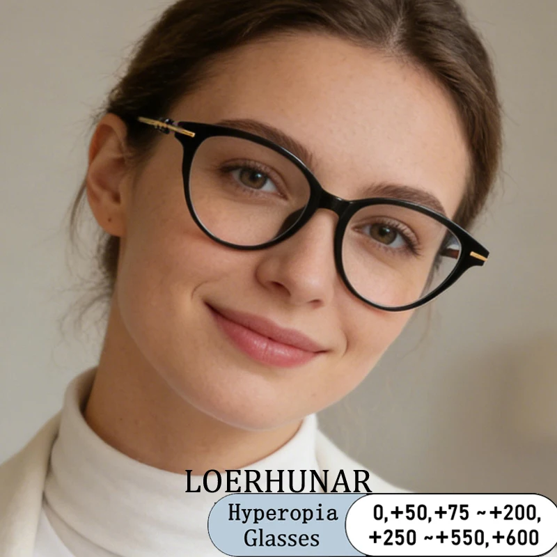 

Fashion Brand Designs Cat-eye Small Frame Photochromic Anti Blue Ray Hyperopia Femal Computer Prescription Women Reading Glasses
