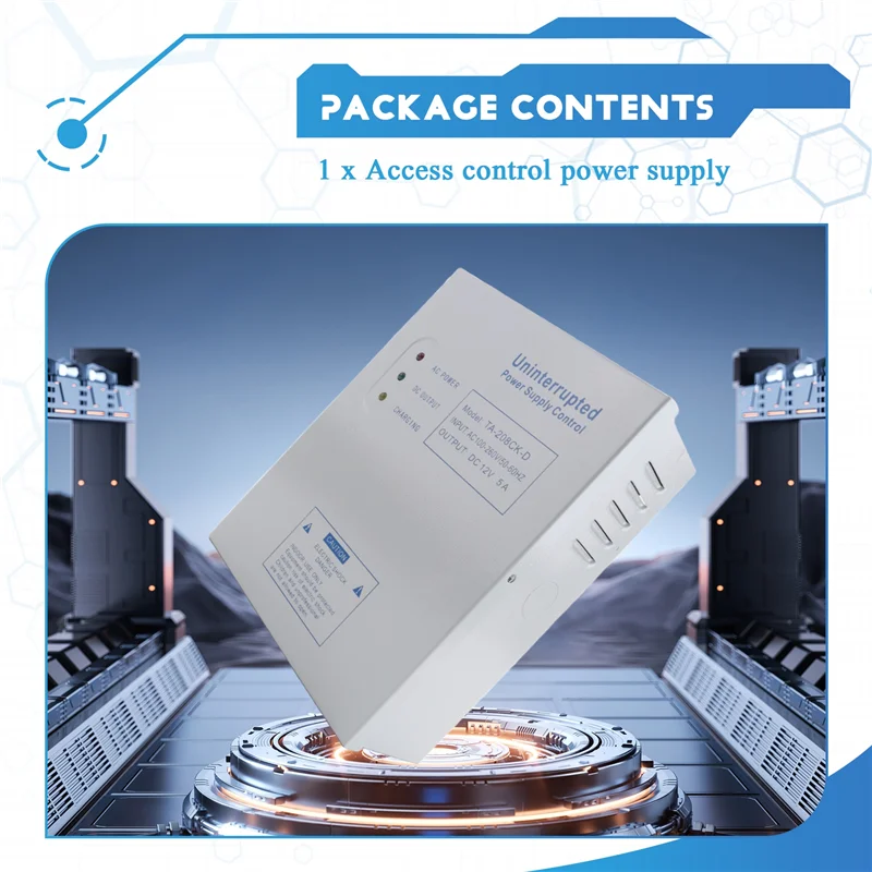 208CK-D AC 110-240V DC 12V/5A Door Access Control System Switching Supply Power UPS Power Supply