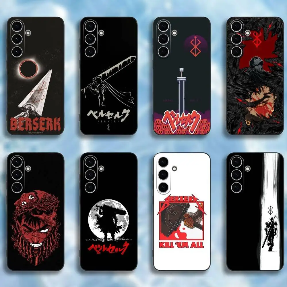 

Classic B-Berserk G-Guts Phone Case For Samsung Galaxy A73,A72,A71,A70,A53,A52,A51,Soft Silicone Black Cover