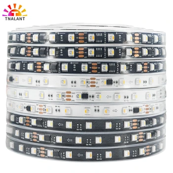 Bande LED adressable 4 en 1 WS2814 RGBW/RGBNW/RGBWW, 60 Pixels/Led/m similaire SK6812/WS2811 5050, lumière LED IP30 65 67 DC12V/24V