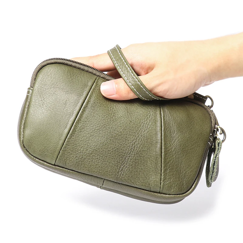 New Fashion Retro Women\'s Bag Leather Dinner Clutch Cowhide Wallet Large Capacity Coin Purse