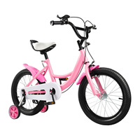 16 inch Children's Bicycle with Training Wheel for 5-8 Year-Old Kids, 100-135cm Height Adjustable Bike Bearing 50KG