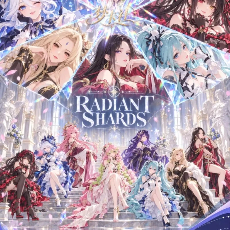 Radiant Shards Beautiful Bride Sexy Waifu Cards Multi Material Craft Trading Collection Cards Multiple Scenes Booster Box Gift
