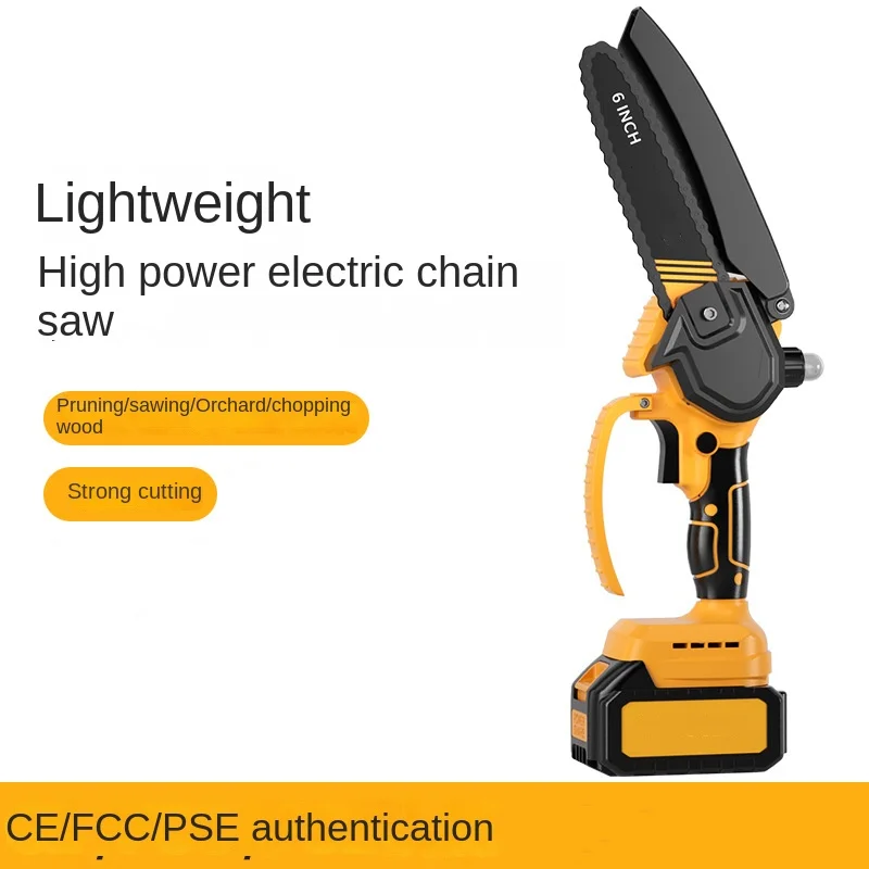 

6-Inch Handheld Chainsaw Brushless Small Lithium Battery Multi-Function Garden Electric Chainsaw Piła Łancuchowa Akumulatorowa