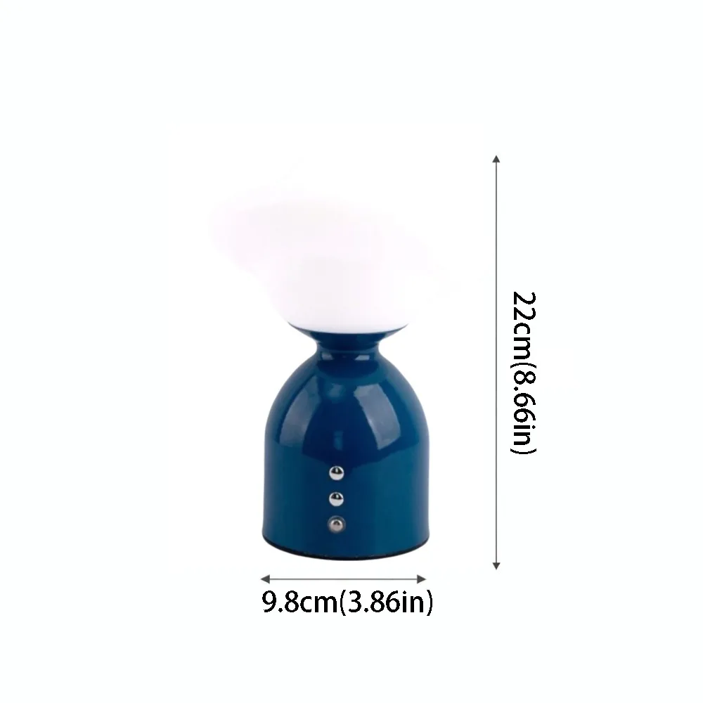 Touchable Dimming Night Light Modern Minimalist Creative Decorative Table Lamp Type-C Rechargeable Cartoon Design Bedside Lamp
