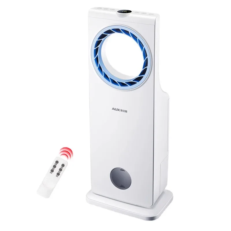 220V Home Use Floor Standing Remote Control Cooling Bladeless Tower Fan Air Conditioner