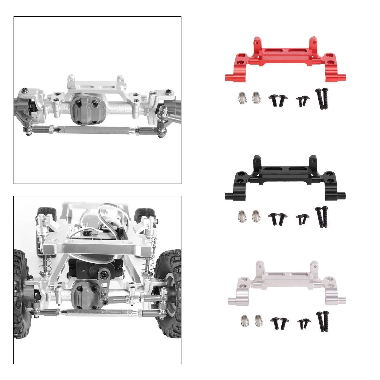 Wymiana wspornika mocowania serwomechanizmu RC Odporność na zużycie gniazdo przekładni kierowniczej dla MN99S MN82 1:12 Skala RC Truck DIY Accs