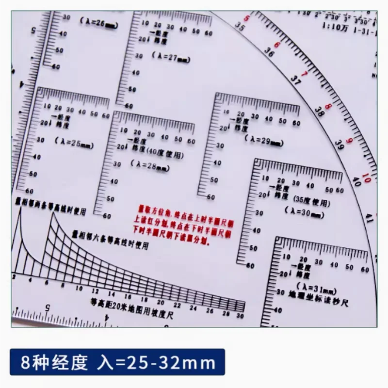 Topographic mapping tools map reading mapping operation ruler comprehensive geographic coordinate ruler command ruler mapping