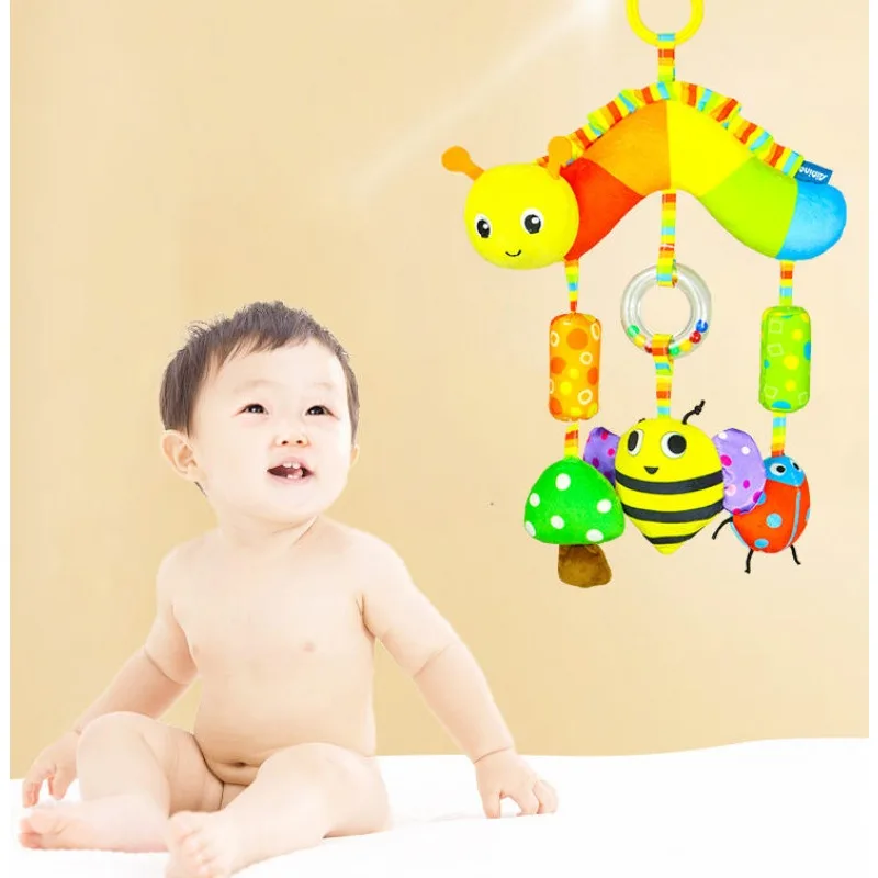 Jouets pour bébé de 0 à 12 mois, animaux en peluche, hochets pour bébé, berceau suspendu Portable, siège de voiture, poussette, jouets sensoriels, cadeaux pour nouveau-nés