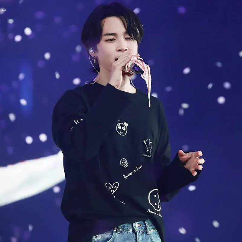   เสื้อยืดผ้าฝ้ายพิมพ์ลาย Jin Long Sve สไตล์สตรีท สปอร์ต ลำลอง ทรงหลวม คอลเลคชั่นฤดูใบไม้ร่วง เสื้อยืดสำหรับคอนเสิร์ตทัวร์