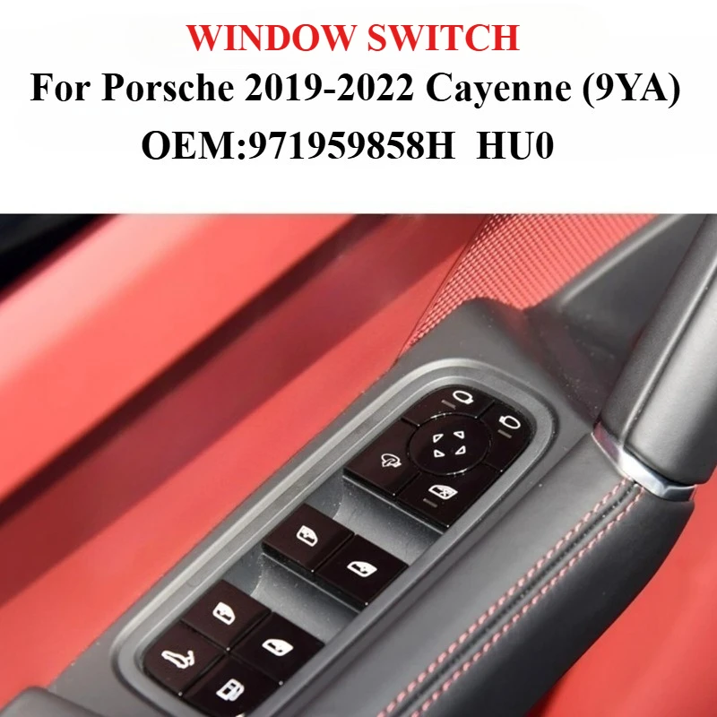 

Для Porsche Cayenne E-Hybrid E-Hybrid Coupe (9YA) 2019-2022 гг. — Переключатель стеклоподъемника OEM 971959858H 971959858HHUO 971959858K 971959858G