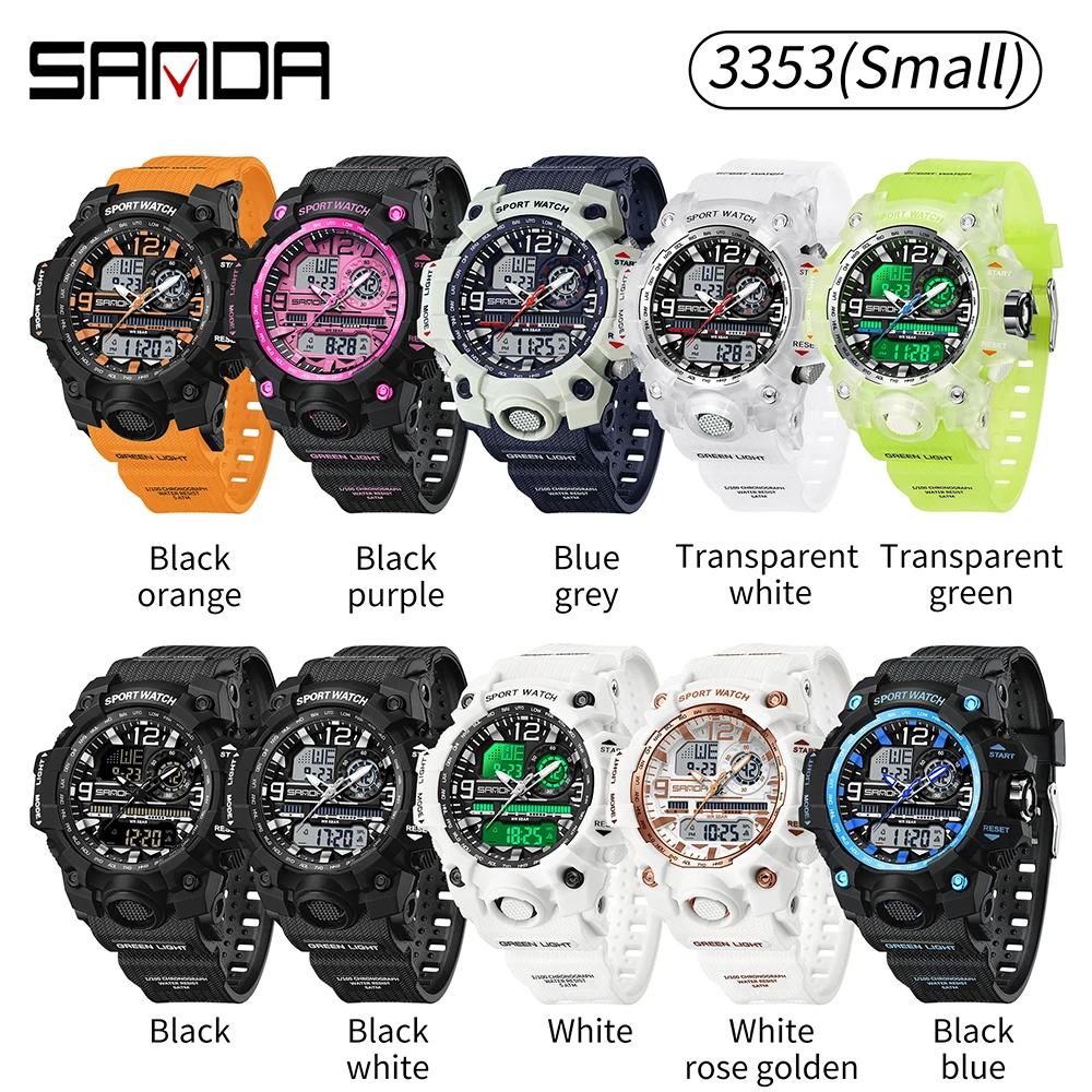 SANDA New Fashion Ladies LED Digital Sport Watch Boys Girl Watch Waterproof Students G Style Personality Quartz Wristwatch Hot