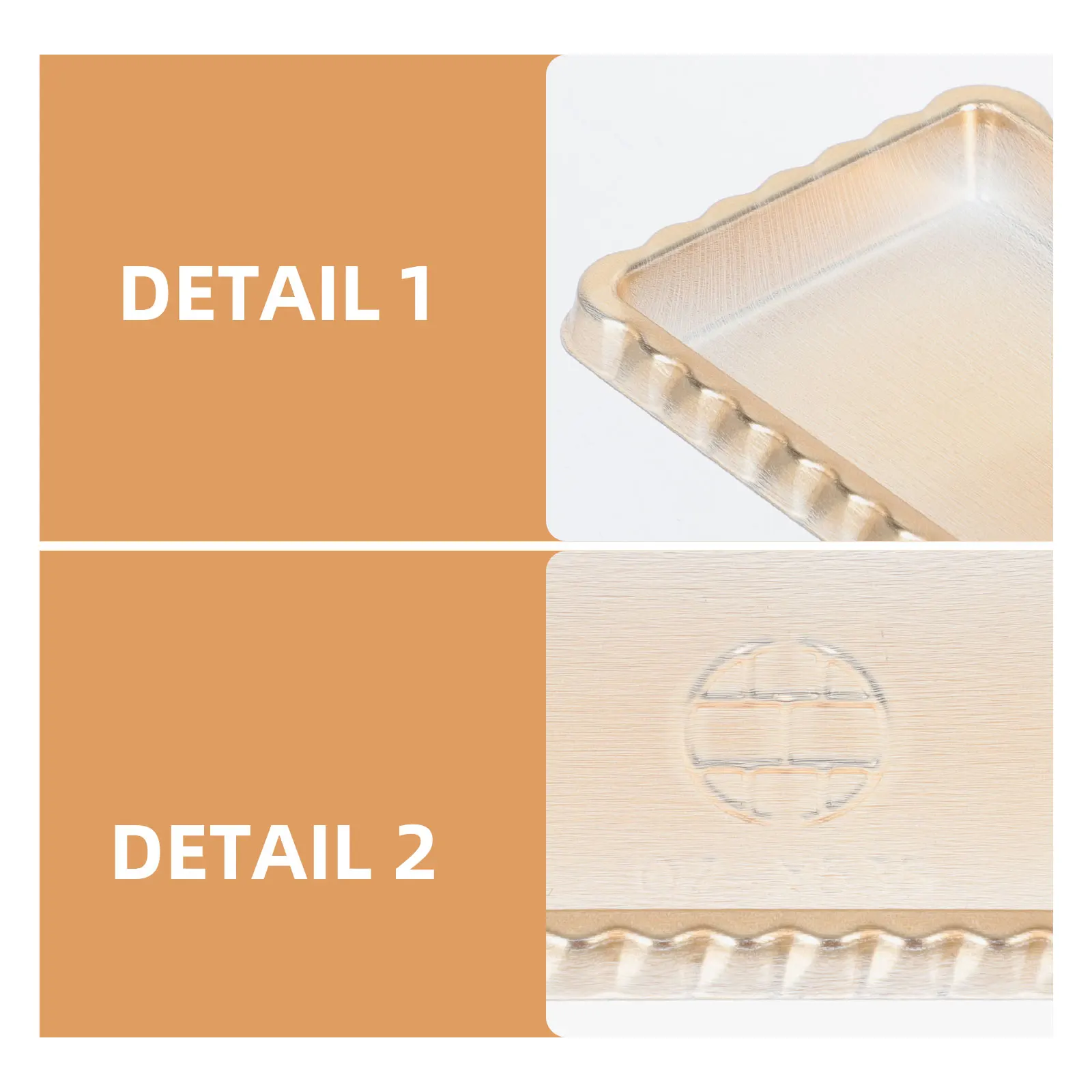 

20Pcs Golden Cake Bases Food Grade Safe Dessert Holding Tray Rectangular Cake Pad Mousse Base for Bakery Birthday Wedding Event