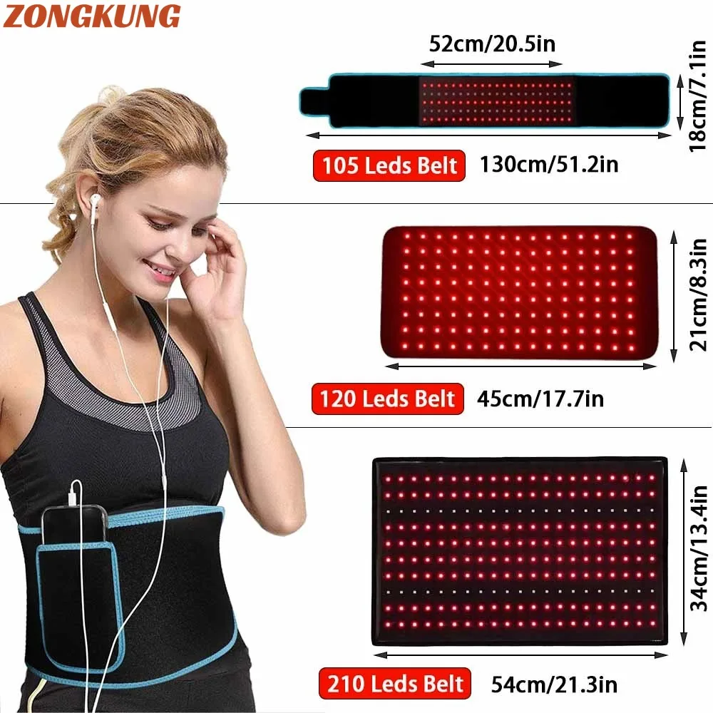 

Red Light Belt Infrared Light Wrap Red Light for Body with Timer for Back,Shoulder,Legs,Belly,Waist,Reduce Fatigue