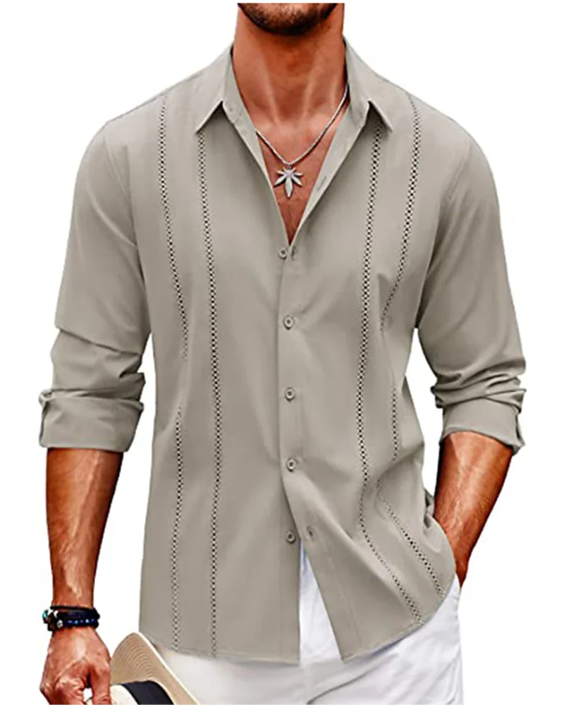 Luxury Fashion Men's Shirts Trendy Single Breasted Shirts Casual Pattern Printed Long Sleeve Tops Men's Party 7 Color Shirts 6XL