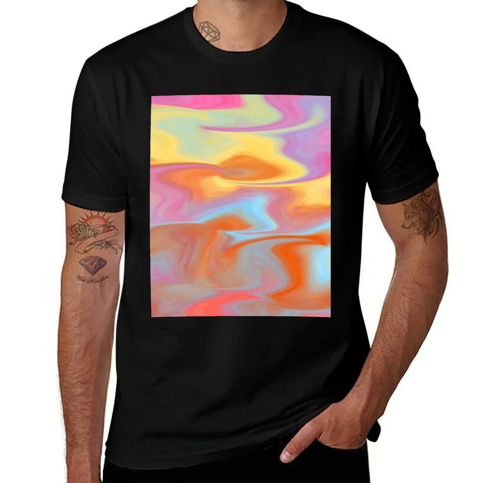 

Marble Colored T-Shirt cotton t shirt pack t shirt man plain T-Shirt