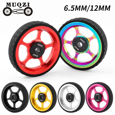MUQZI Eazy Wheels 접이식 자전거 롤러 휠 Brompton과 호환되는 Easy Wheels