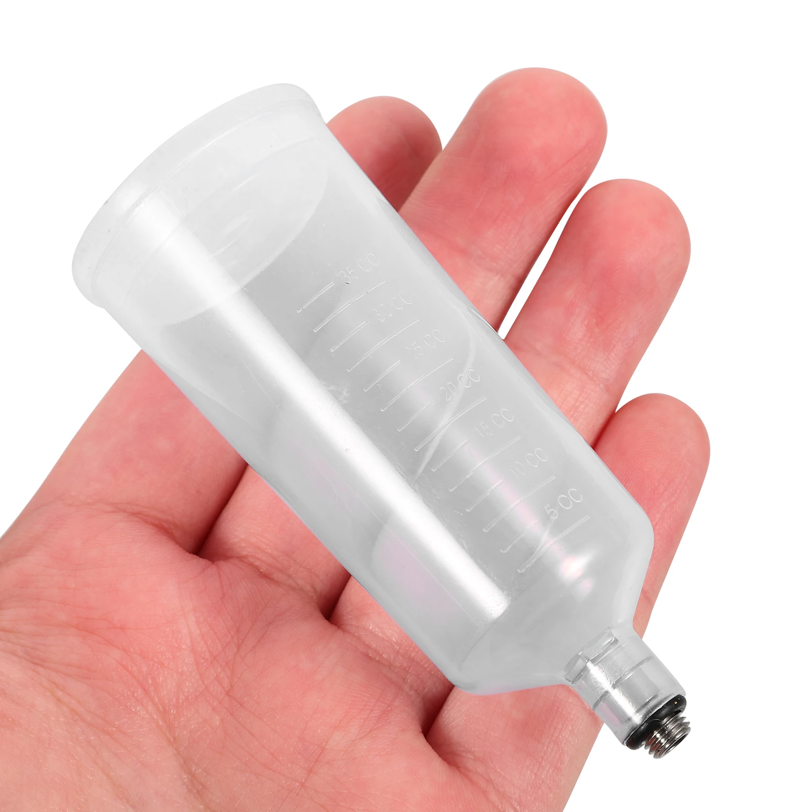 1pcs Airbrush Cup Pot Replaceable Pigment Container Large Paint Bottle Plastic Reusable Spray Paint Cup Airbrush Plastic