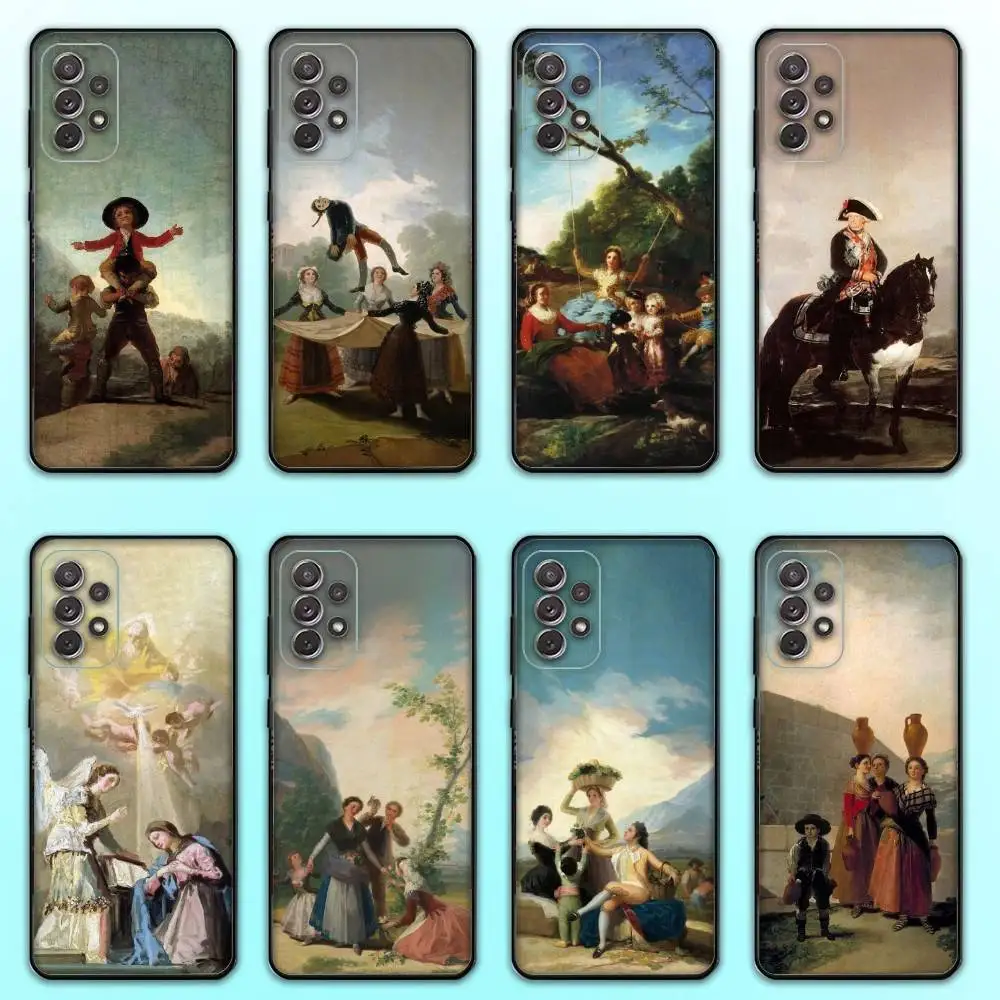 

Spain Francisco Goya Art Phone Case For Samsung S25,S24,S21,S22,S23,S30,Ultra,S20,Plus,Fe,Lite,Note,10,9,5G Black Cover