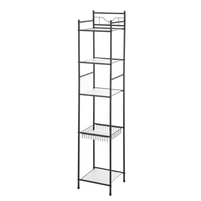 5 Shelf Steel Storage Shelf Unit, Oil Rubbed Bronze Finish for Adult - Teen Age Groups