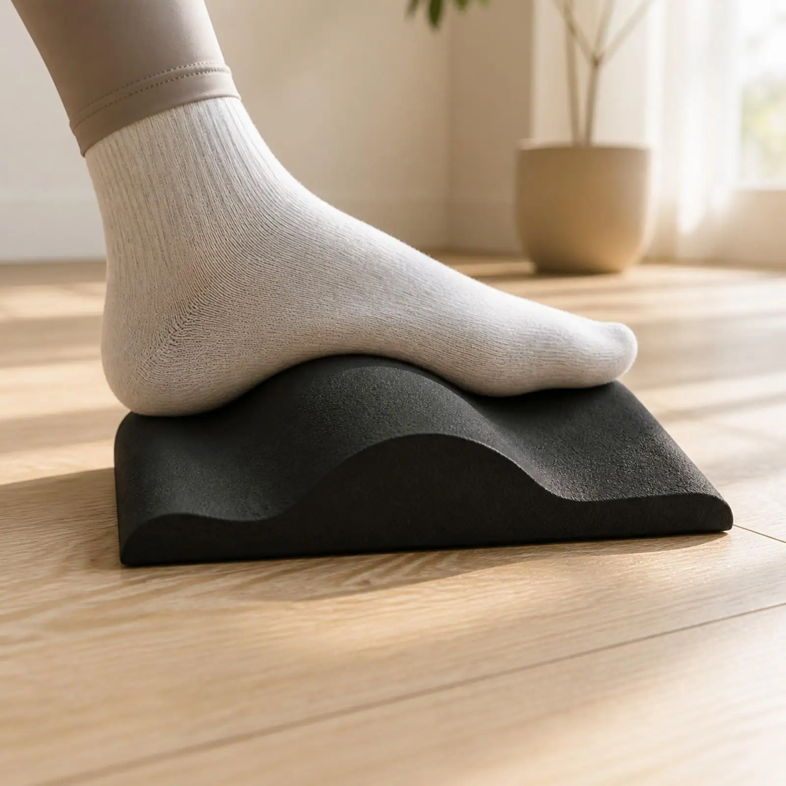 Multifunction Foot Training Board for Plantar Fascia Stretch and Foot Muscle Conditioning Compact Exercise Equipment for Daily