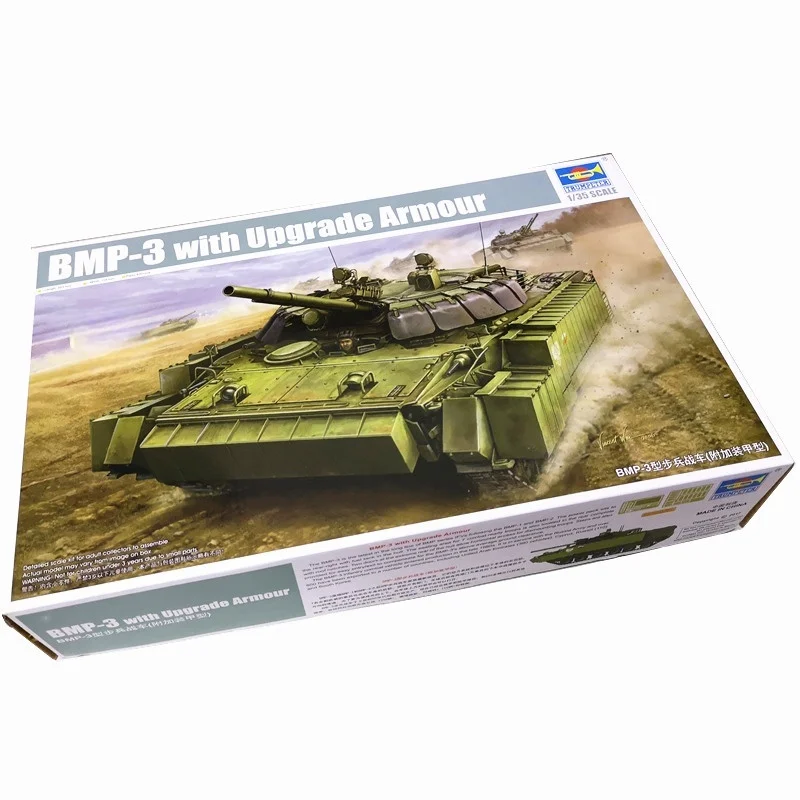TRUMPETER 1/35 BMP-3 Vehículo de combate de infantería con modelo de rompecabezas de ensamblaje de armadura mejorada