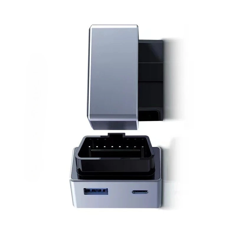 

Автомобильное зарядное устройство OBD для Tesla Model 3/Y, удлинитель порта телефона PD, быстрая зарядка, USB Type-C, два порта, скрытый дизайн