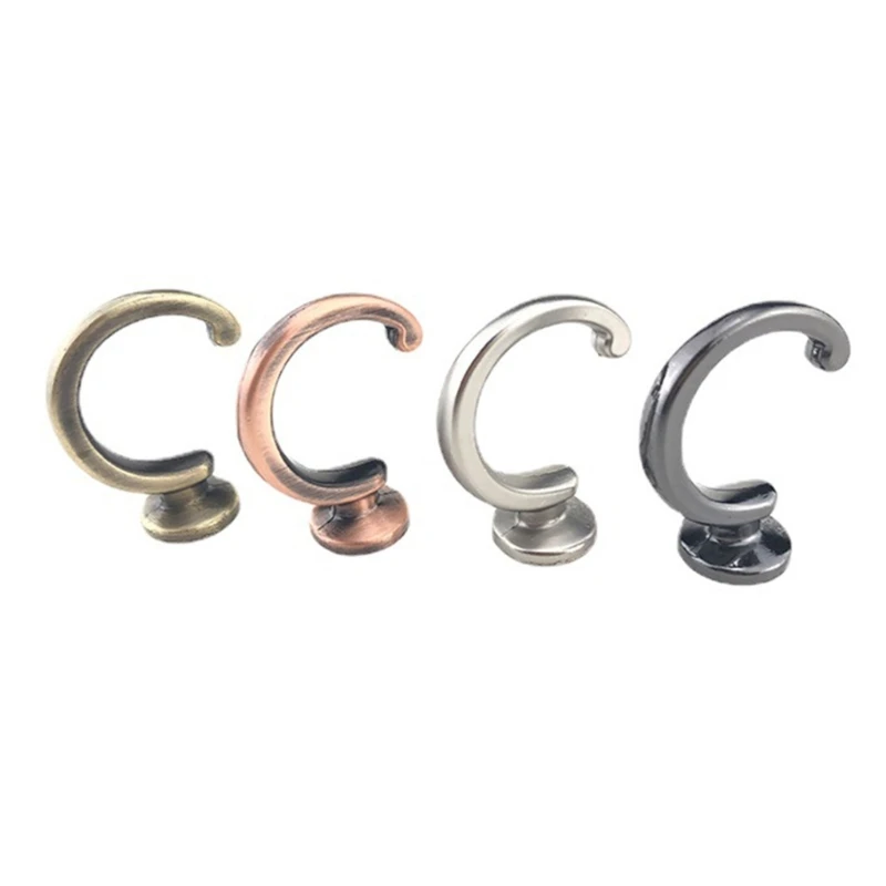 2Pcs Durable Ball End Polished Curtain Tieback Hook Expansion Plug Finish Modern Shaped Metal Wall Mounted Dropship