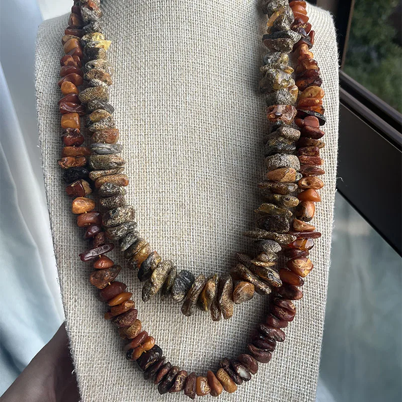 Yoowei Halskette aus 100 % Naturbernstein als Geschenk, europäische baltische Original-Medizinperlen, wunderschöner, einzigartiger Heilschmuck-Lieferant – Detail 40