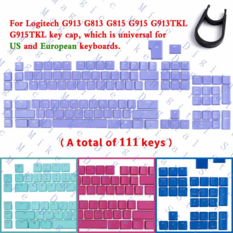 H  Full Set of Keyboard Keys for Logitech G813/G815/G913/G915 TKL Keyboard