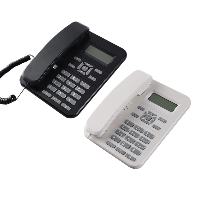 Desktop Corded Telephone for Home Landline Telephone Big Buttons LCD Display