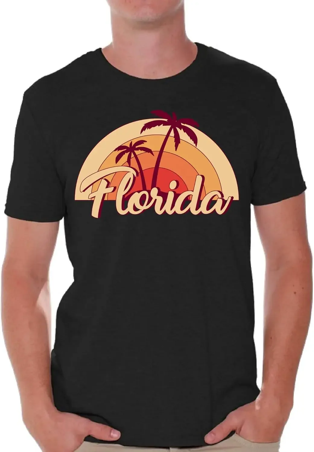 Florida T-shirts for Men - FL State USA - Graphic Novelty Souvenir Gift