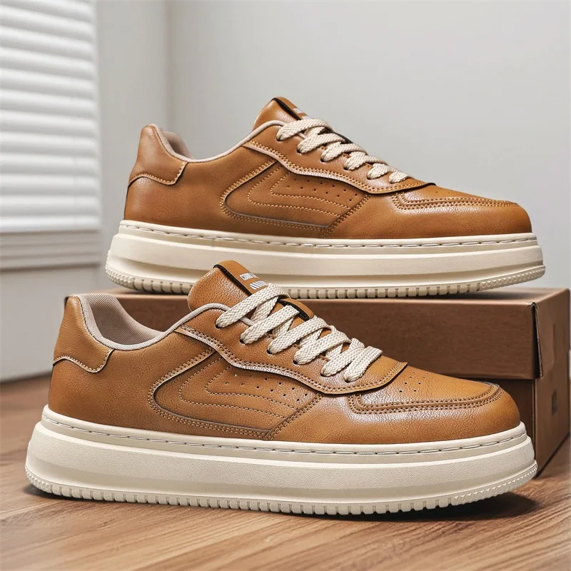Men's Spring  Autumn New Retro Casual Shoes Men's Versatile Breathable Anti slip Wear resistant Shallow Mouth Shoes