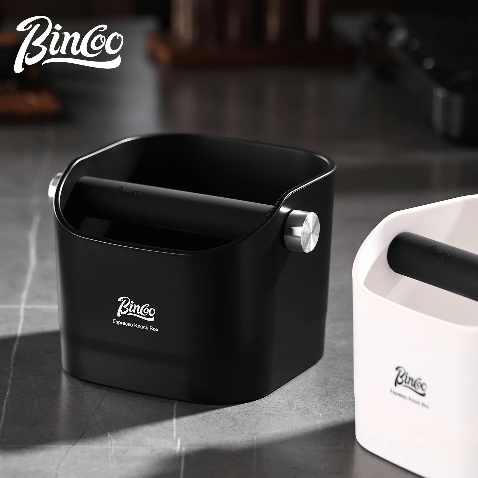 

Bincoo 1,2 л кофейный стук, контейнер для гущи эспрессо, ведро для мусора, противоскользящий порошок, скошенное остатки, аксессуары для бариста