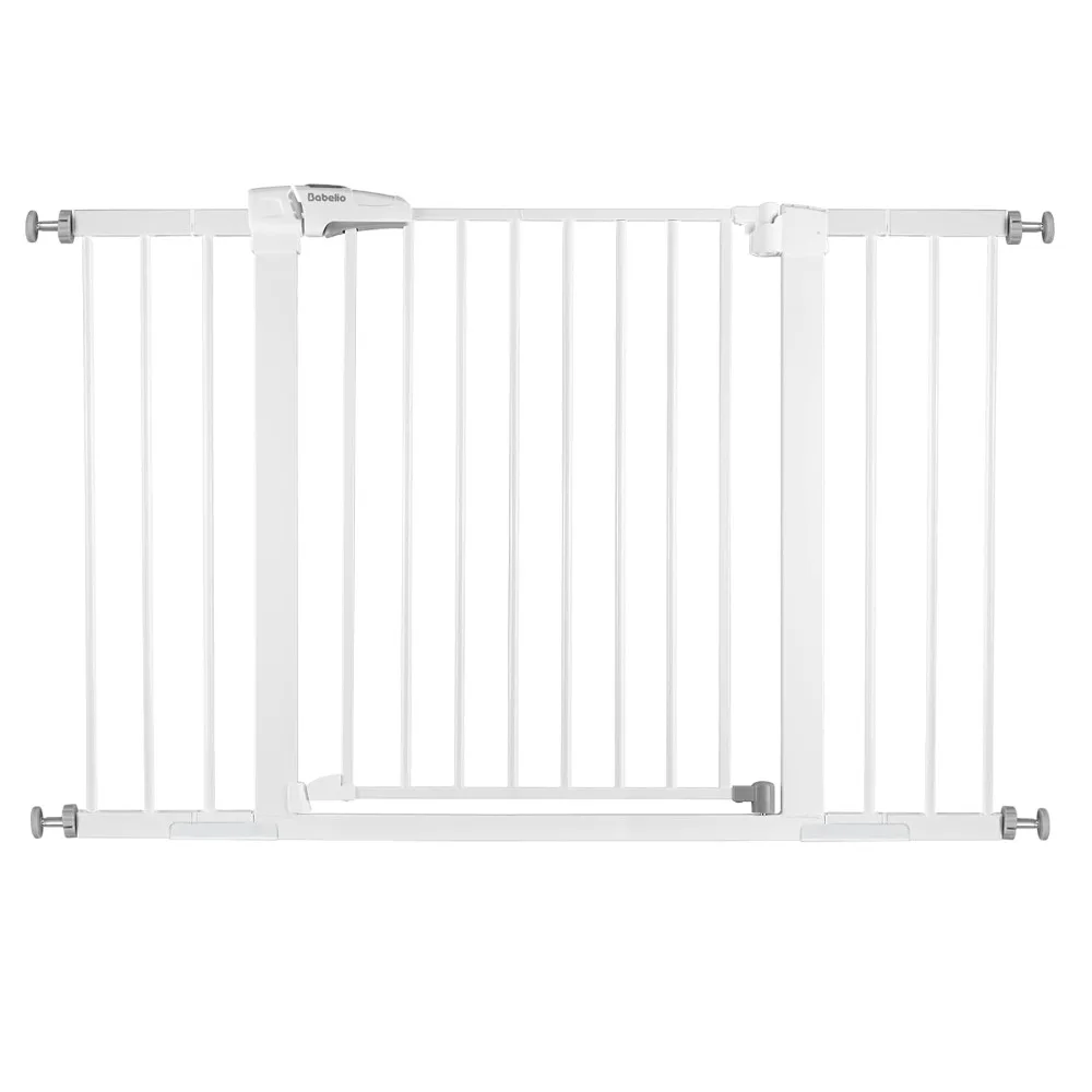 Metal Baby Gate Dog Gate 29''-48'' Auto Close Extra Wide Pet Gate for Stairs & Doorways, Pressure Mounted Walk Thru