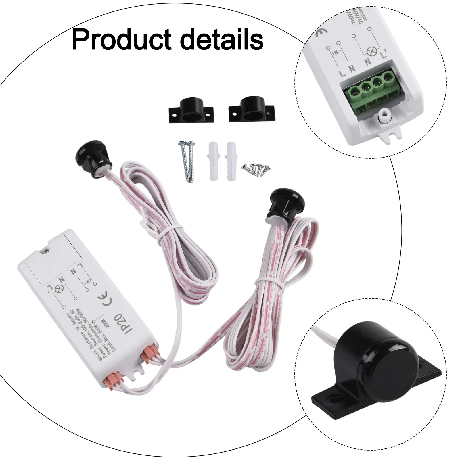 Touch Sensor Double Door Switch with 220V Rated Voltage and Load Power Suitable for Cabinet and Wardrobe Lighting