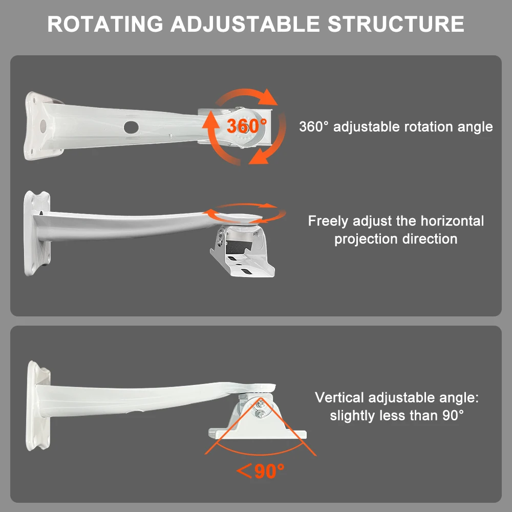 Touyinger-accesorios para proyector, soportes de pared para techo, soporte de suspensión ajustable de 360 grados, carga de 2KG