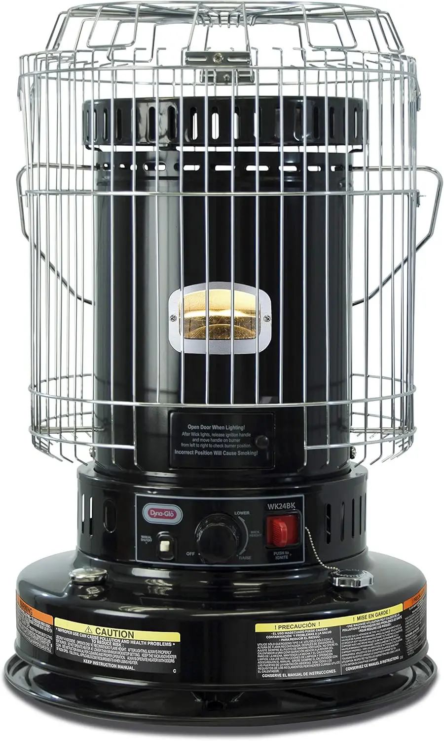 23,800 BTU Indoor Kerosene Convection Heater, Black