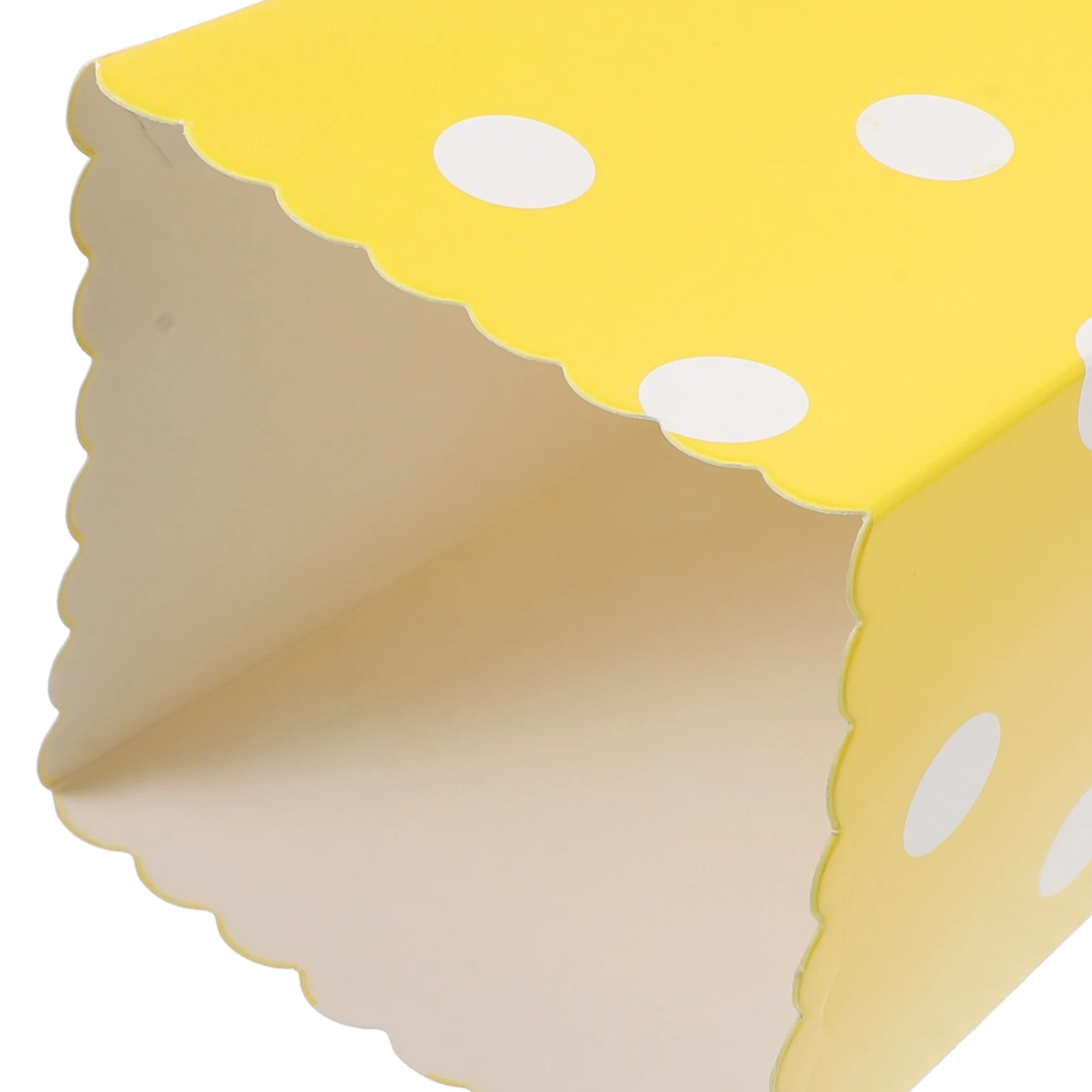

24pcs Boxes Striped White Dot Yellow Food Containers Party Popcorn Boxes Buckets Paper Bowls Storage