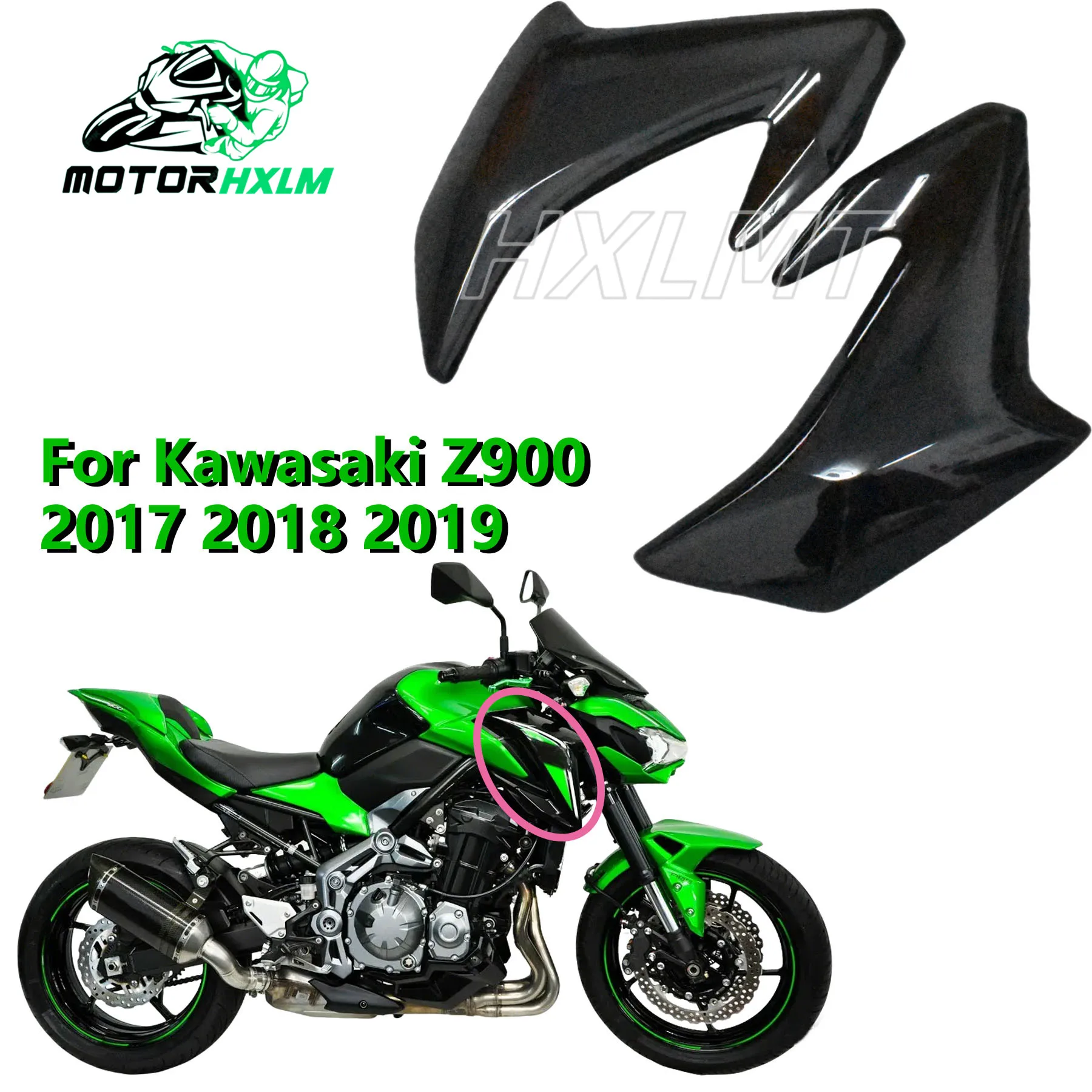 

Motorcycle Accessories Left Right Front Gas Tank Side Cover Panel Fairing Trim Frame Fit For KAWASAKI Z900 Z 900 2017 2018 2019