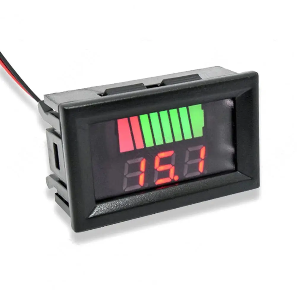 Battery Capacity Monitor Low Power Warning Battery Capacity Meter Reverse Connection Voltage Meter Panel