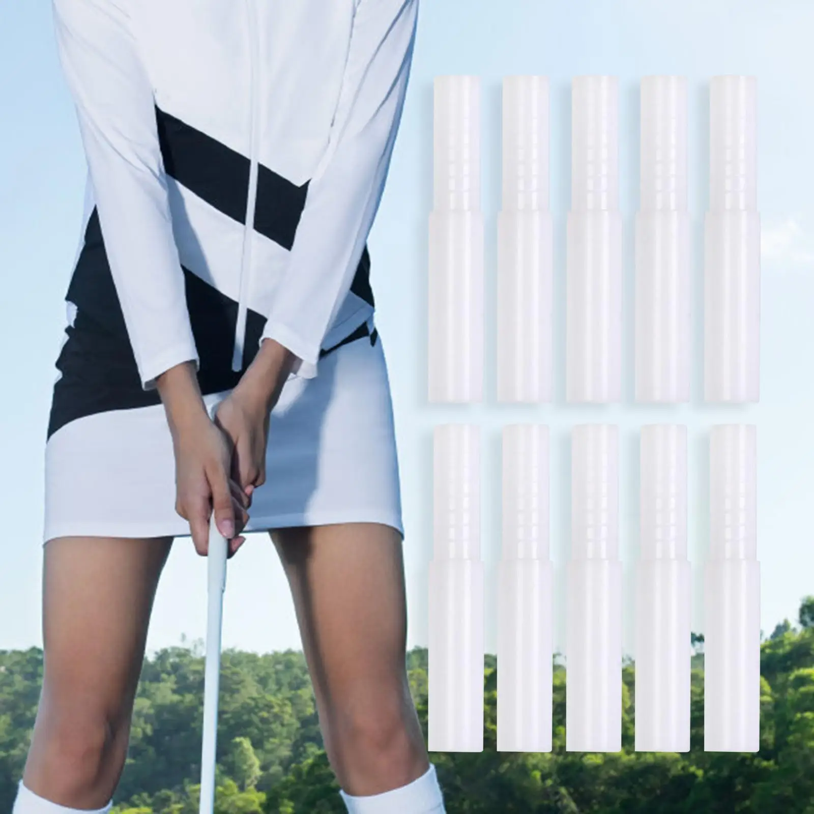 

Plastic Golf Club Shafts Extension Extender for Carbon&Steel Rod Big-end Lengthened Fit Iron and Wood Shafts