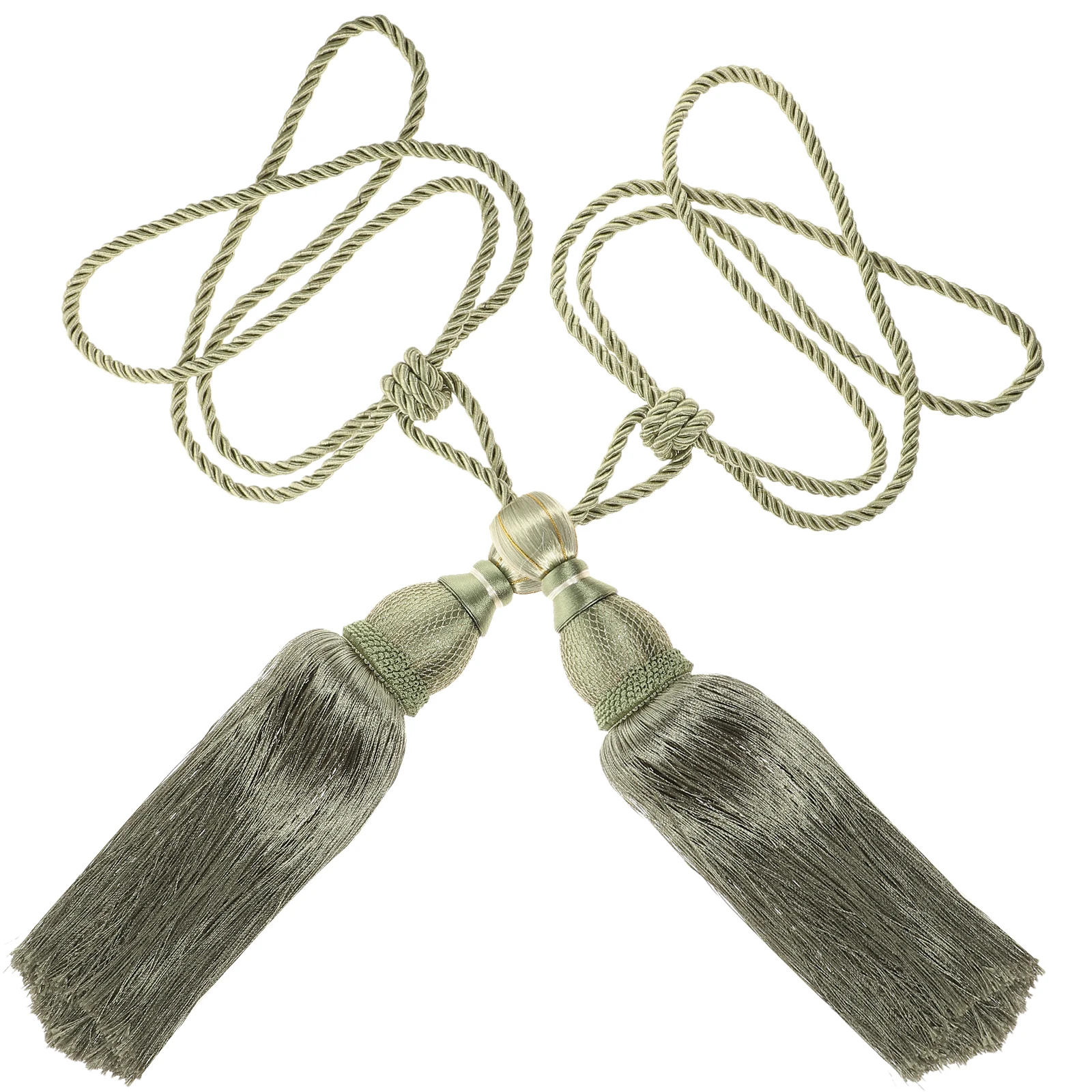 

2pcs Vintage Style Curtain Tassel Hanging Accessories Elegant Tieback Rope For Medium Thick Thin Gauze Curtains Home Decoration