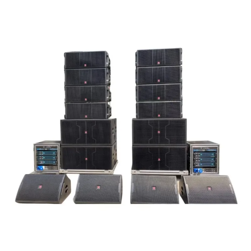 Dual 12 Inch Line Array Speaker System, Professional Loudspeaker for Formal Stage Performances