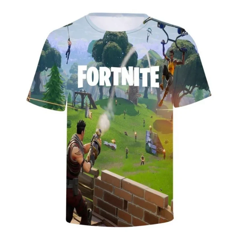 Fortnite Kids Clothing Tops Boy T-shirt Game Summer 3D Print T Shirts Funny Anime Short Sleeve  Men\'s Women\'s Tee